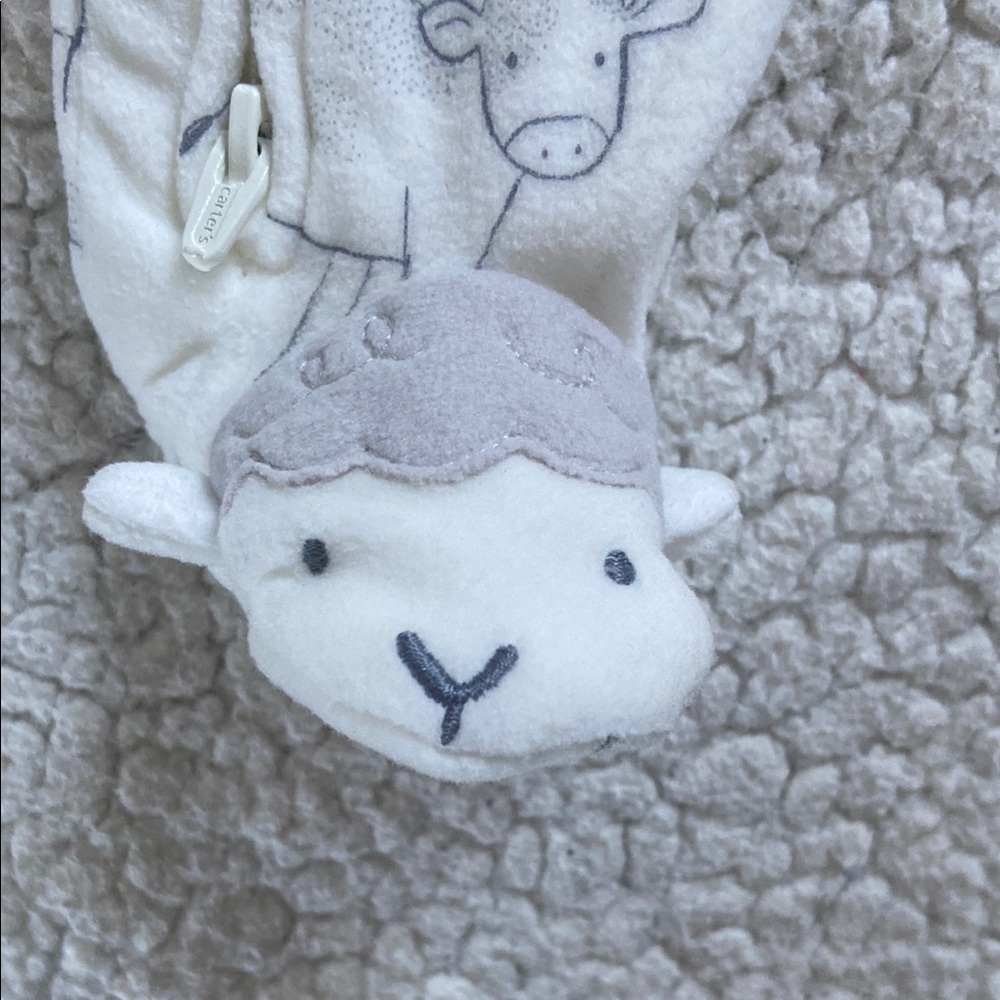 Carter’s Child of Mine Dinosaur and Farm Animal Sleeper Set - Newborn - Picture 8 of 12